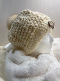 Tuque de laine beige