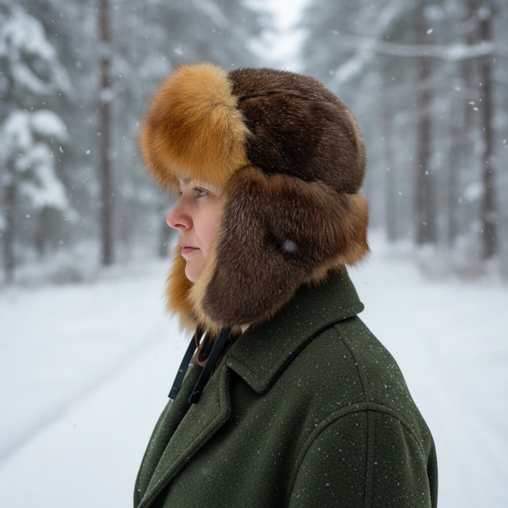 Chapeau loutre et renard roux