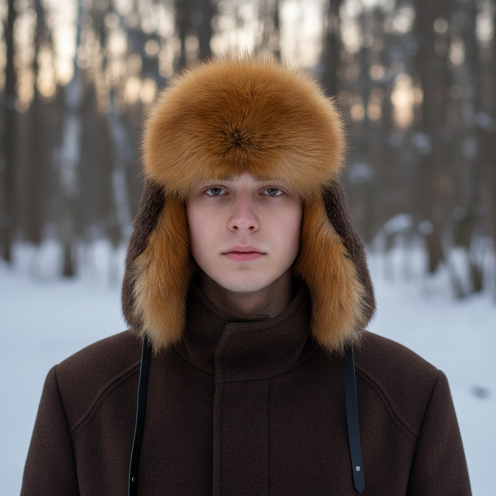 Chapeau loutre et renard roux
