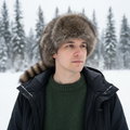 Chapeau de style Davy Crockett