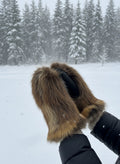 Mitaines de castor et renard