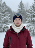Tuque à trous pour la queue de cheval