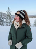 Tuque à trous pour queue de cheval