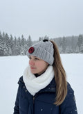 Tuque à trous pour queue de cheval ￼