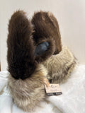 Mitaines de castor avec bande de coyote