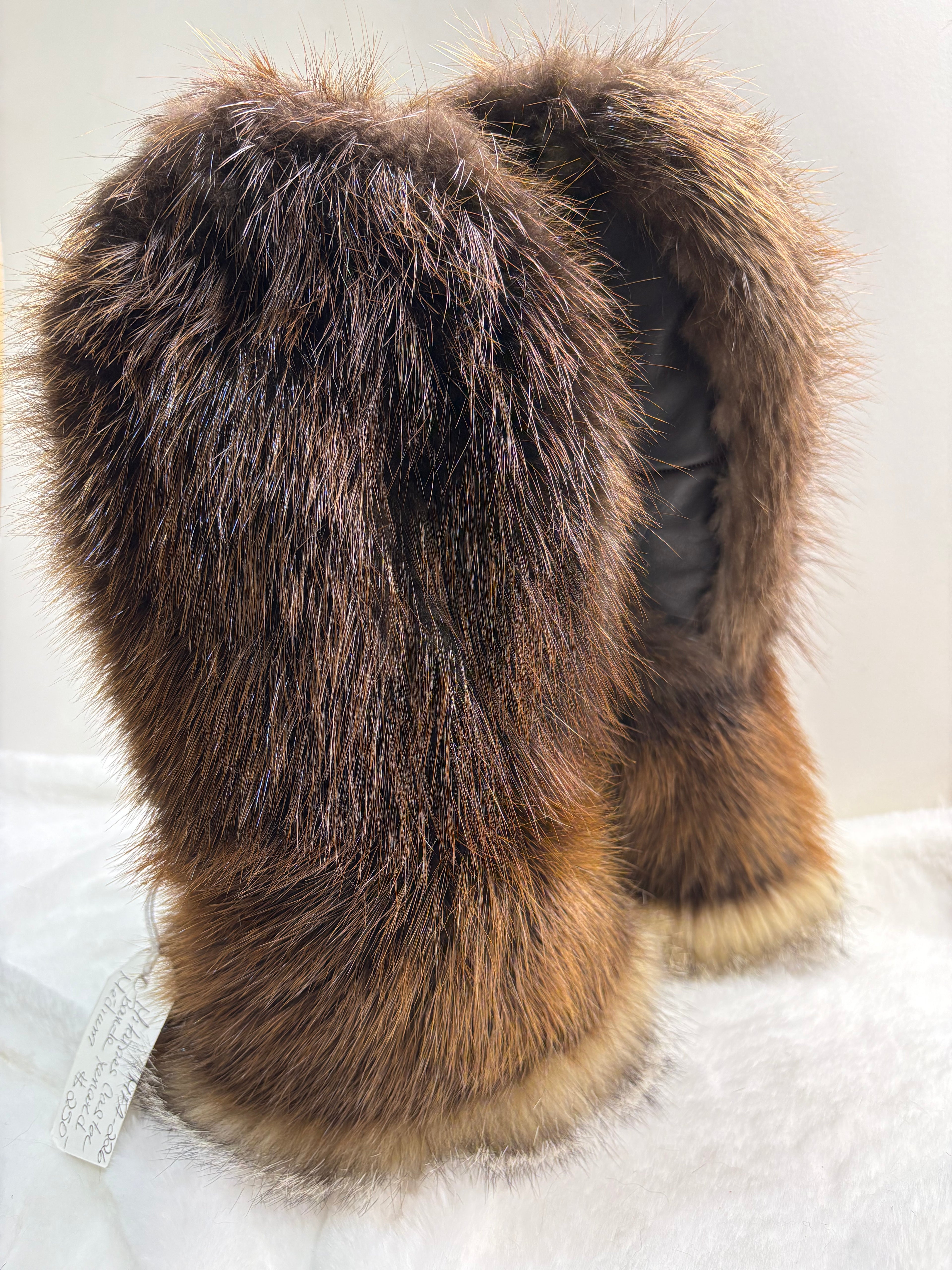 Mitaines de castor et renard