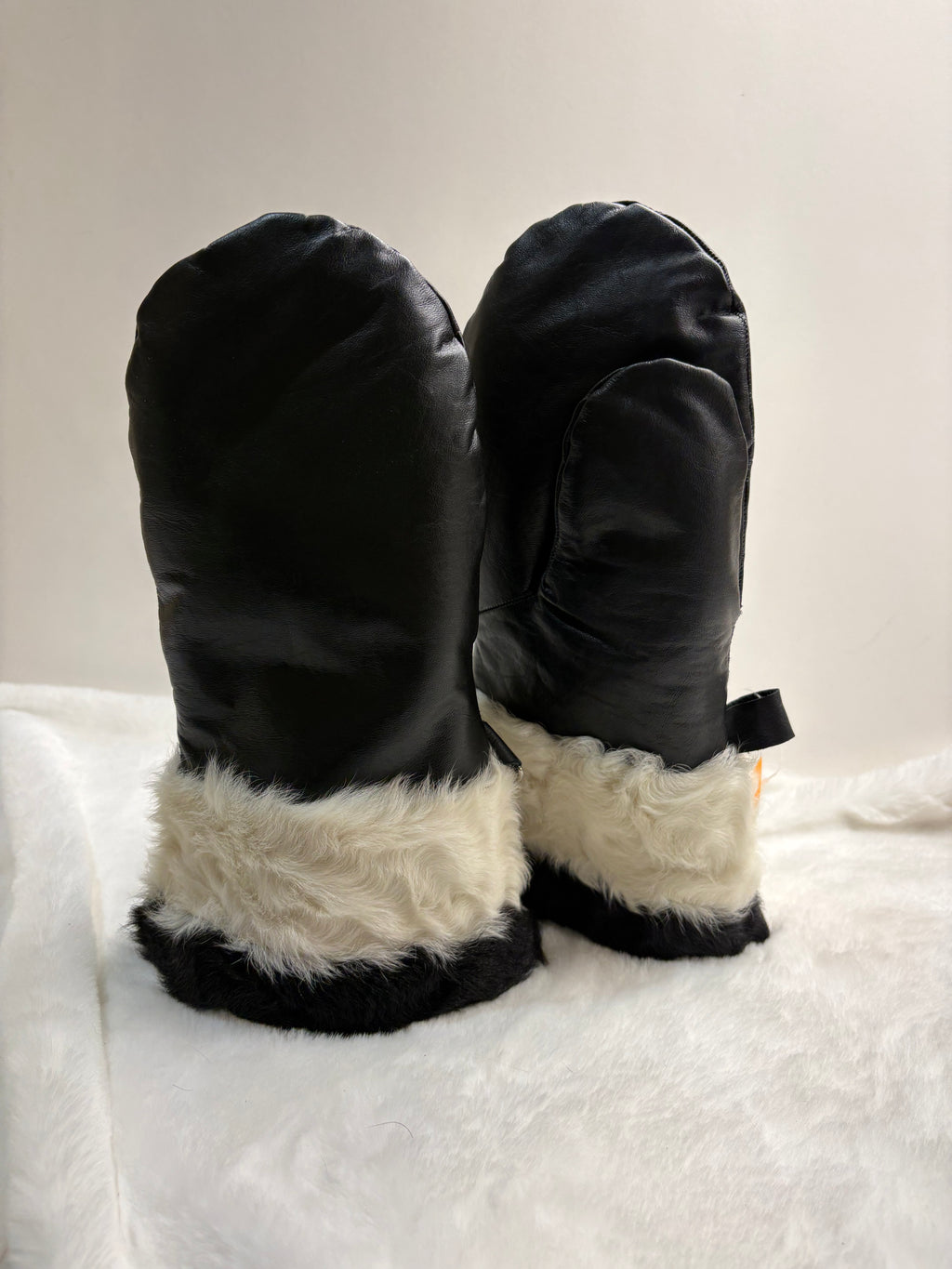Mitaines cuir et agneau