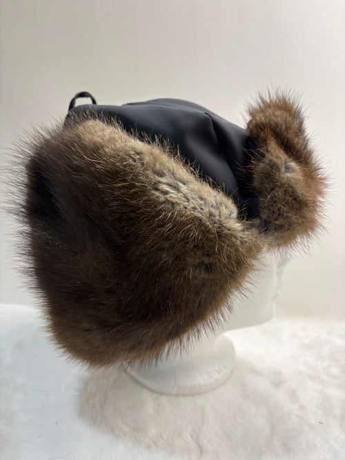 Chapeau coupe-vent en rat musqué