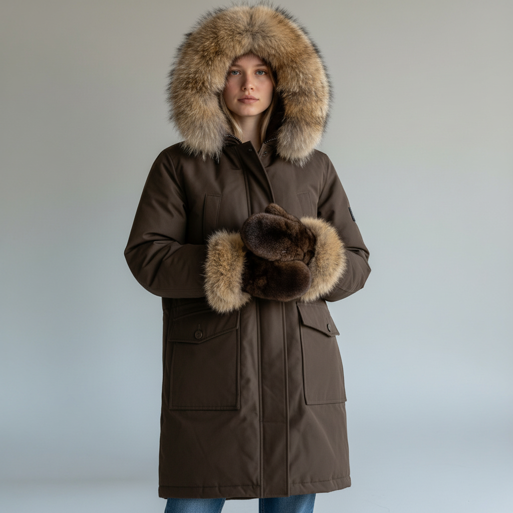 Mitaines de loutres pour dames